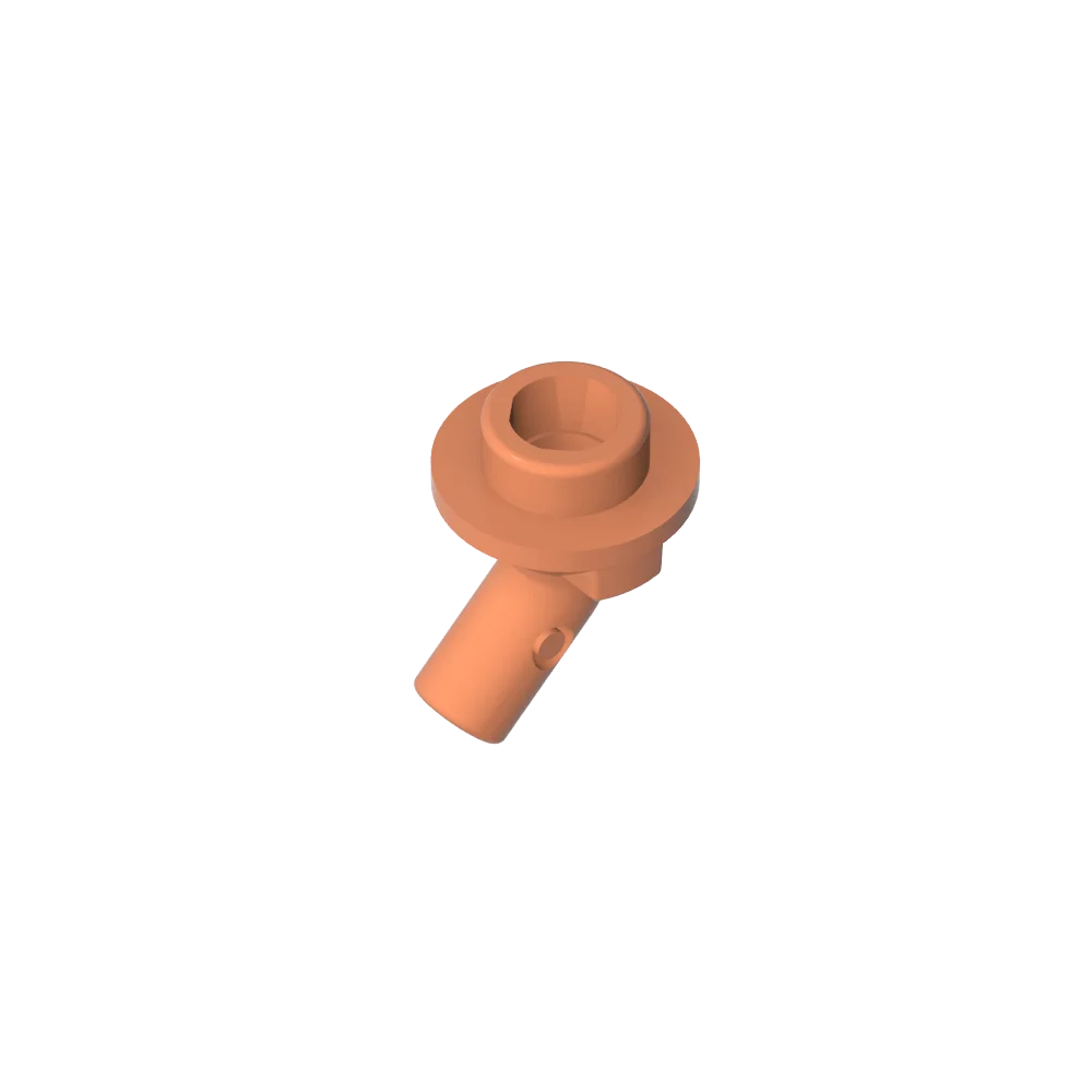Gobricks GDS-2192 Bar, Angled with Stud on End | Compatible with Lego 65578 Technical close-up view