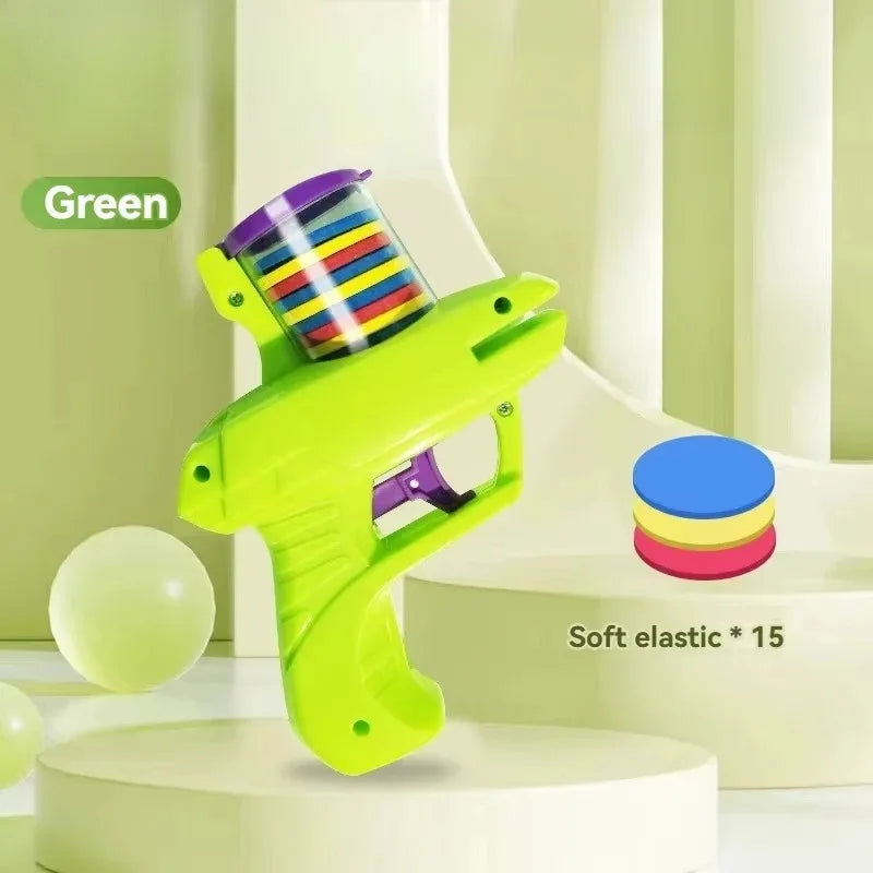 Children's UFO Radish Gun Toy | Safety Soft Bullet Outdoor Battle Set lifestyle view