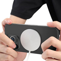 【Iron Plate Glue on Surfce 】Ultra Thin Hard Magnetic Frameless Phone Case For iPhone alternate view