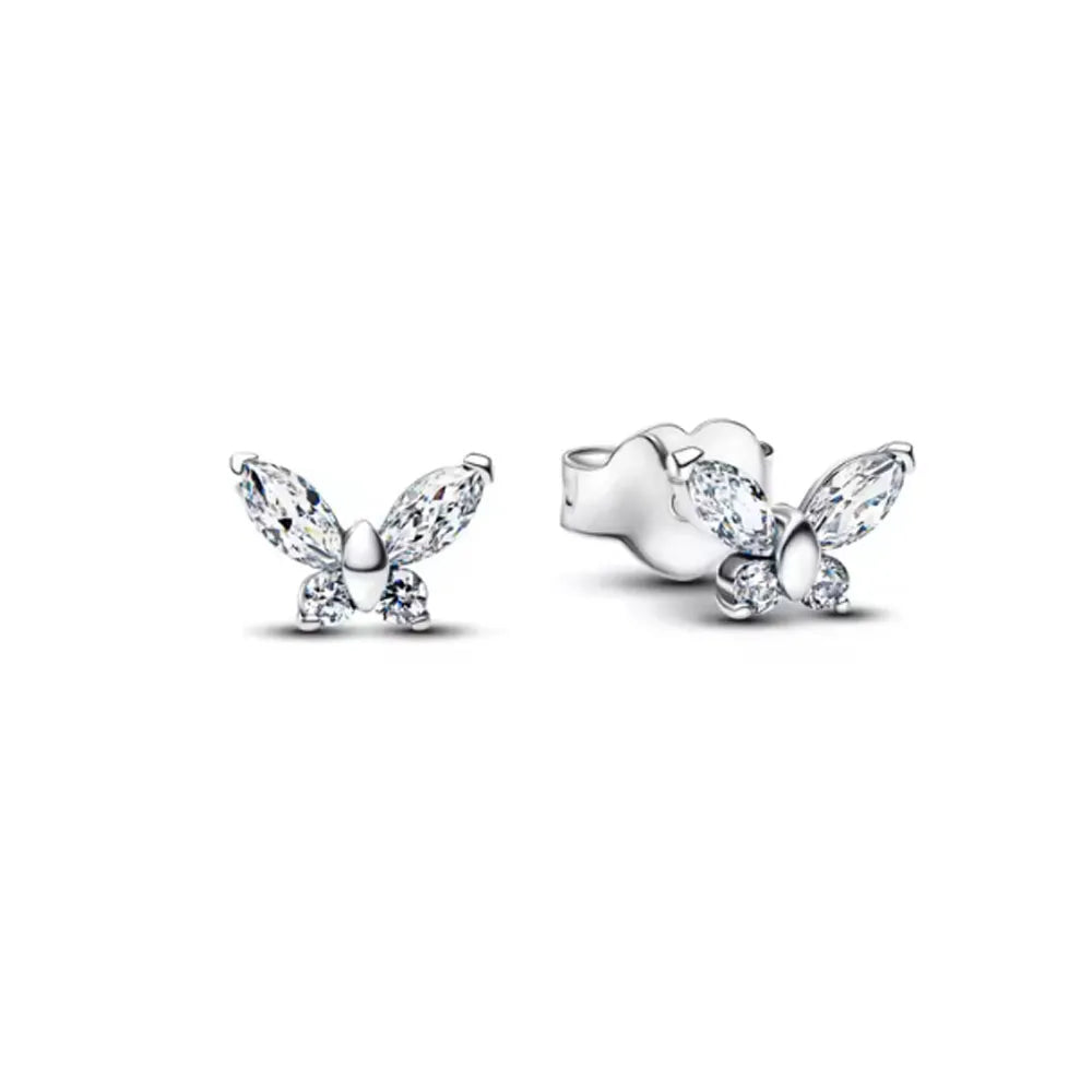 925 Sterling Silver Butterfly Heart Necklace and Earrings Set | Fine Jewelry for Wo additional angle