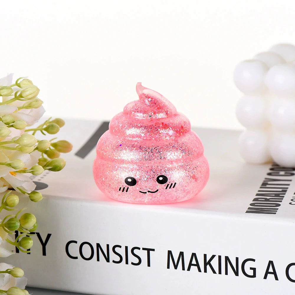 Novelty Squishy Poo Stress Ball Squishies Toys Maltose Funny Stretch Squeeze Fidget T alternate view