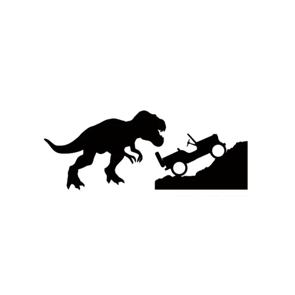 T-Rex Dinosaur Car Sticker | Jeep Window Decal for Laptop and Car Decoration alternate view