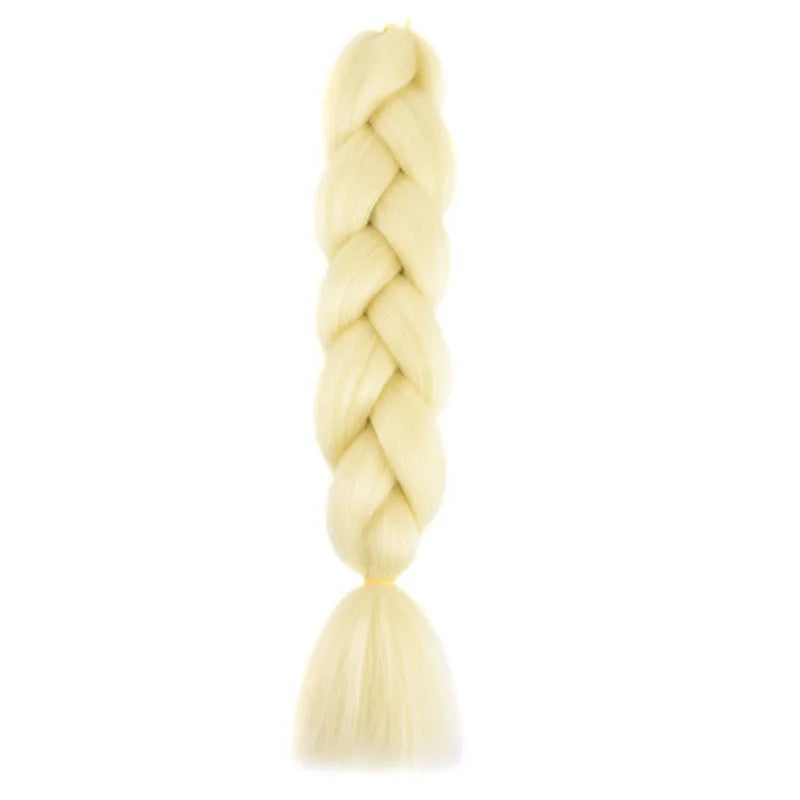 24Inch Synthetic Long Box Jumbo Braiding Hair Extensions Yaki Straight Texture for Wo alternate view