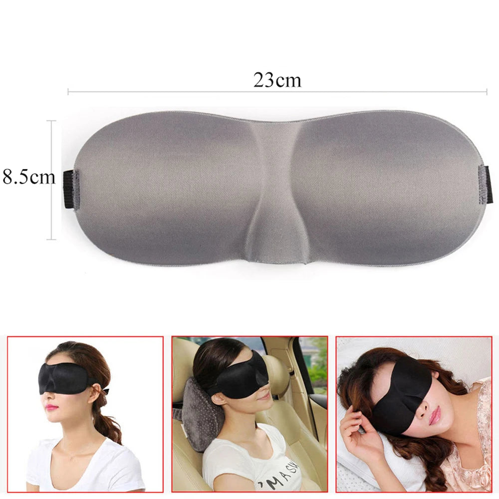 3D Breathable Sleeping Eye Mask | Light Blocking Sleep Aid for Travel and Home lifestyle view