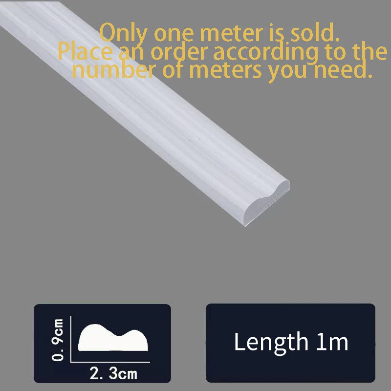 Self-Adhesive PVC Decorative Strip | Flexible Wall and Cabinet Trim alternate view