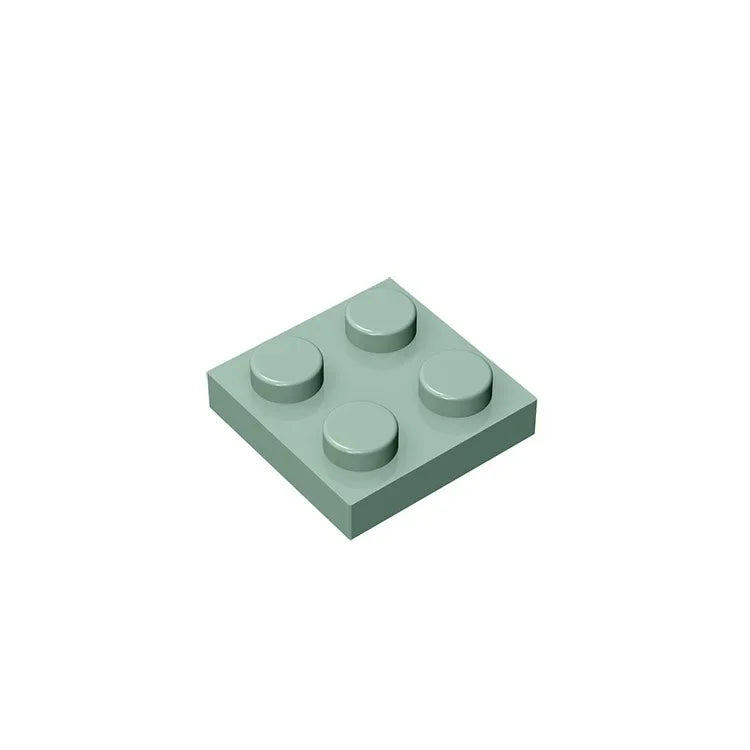 Gobricks Plate 2 x 2 Building Block | Compatible with Lego 3022 lifestyle view