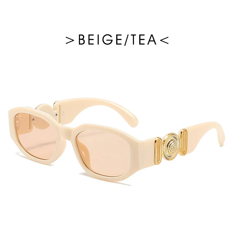 Vintage Square Luxury Small Frame Sunglasses Men Women Rectangle Brand Design Fashion Square Sun Glasses Shades Vintage Glasses