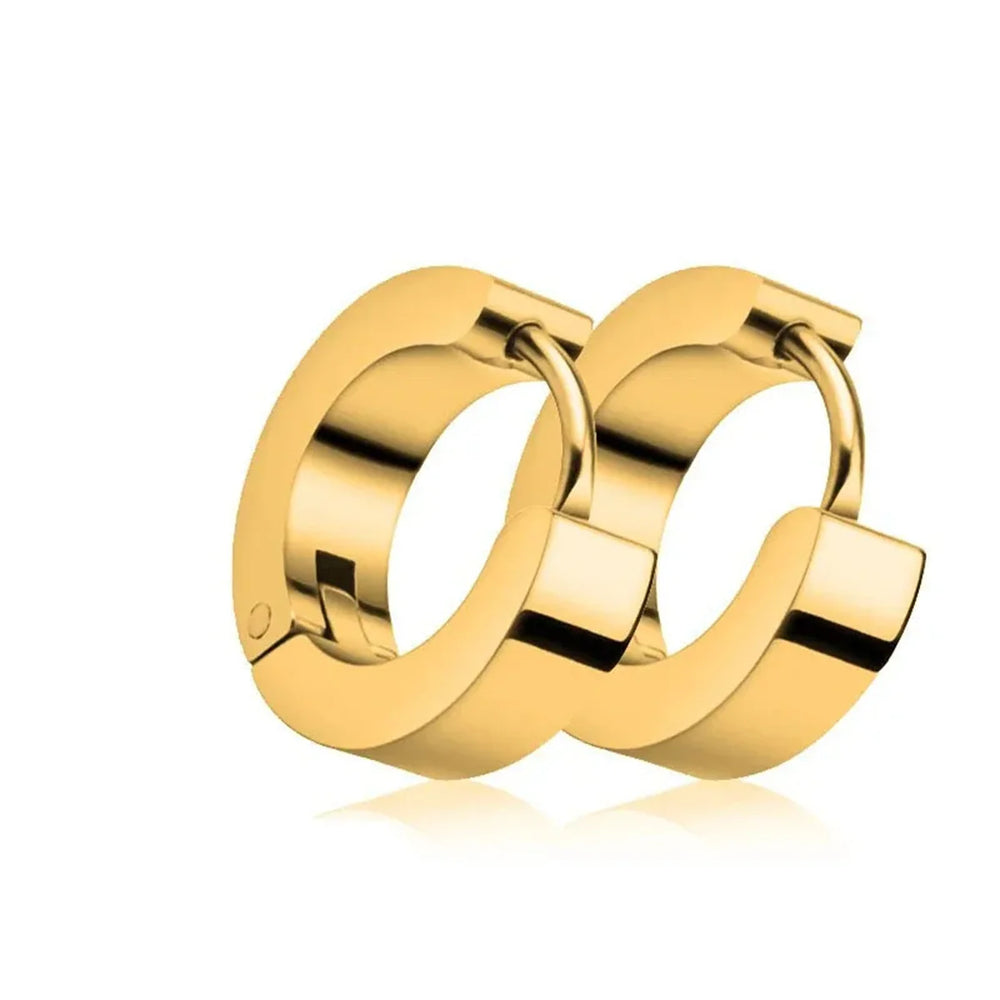 1/15Pairs Punk Cool Gothic Stainless Steel Stud Earrings Set for Men Women,Fashion Tra close-up view