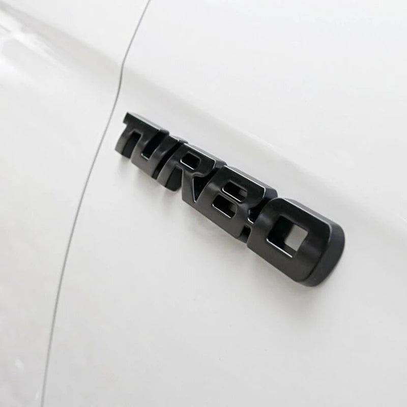 Turbocharged Metal Alloy 3D Car Sticker Badge - Onlytenbucks.com