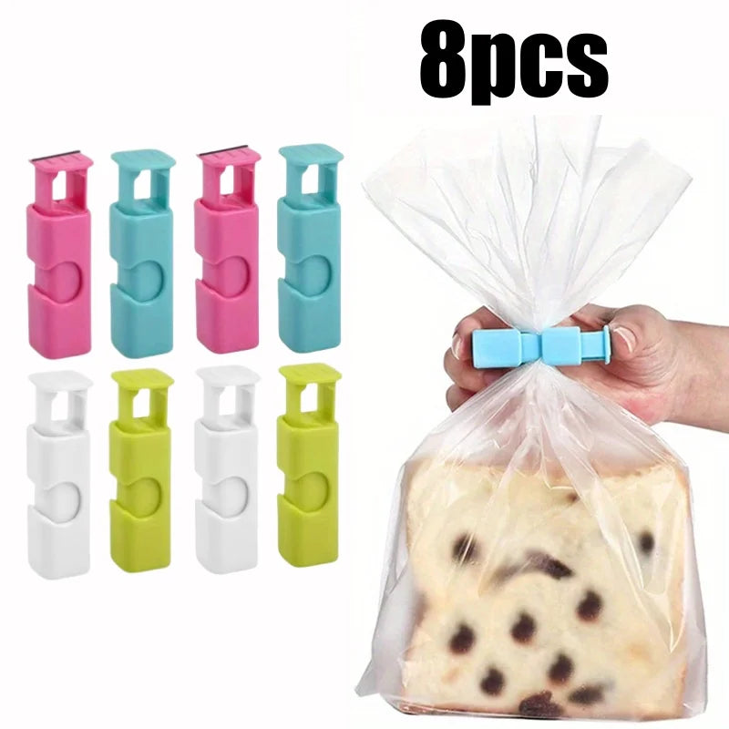 4/20pcs Food Sealing Clips Reusable Fresh Food Storage Tools Plastic Bag Sealer Clamp for Snack Bread Clip Home Kitchen Gadgets