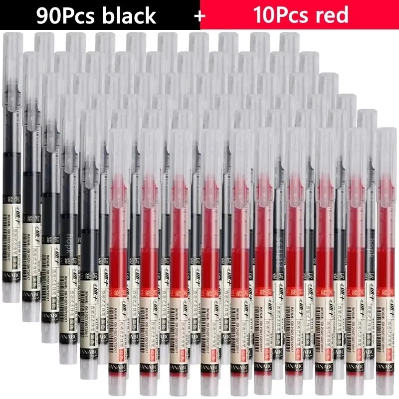 Needle Gel Pens Straight Liquid Ballpoint Pen Kawaii Stationery School Office detail view