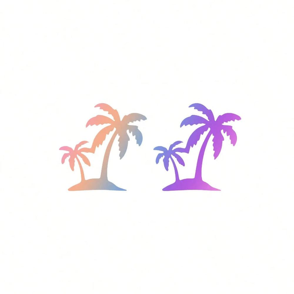 palm tree Decal Waterproof Sticker Car Rearview Mirror Windshield Side Window Sun Vis lifestyle view