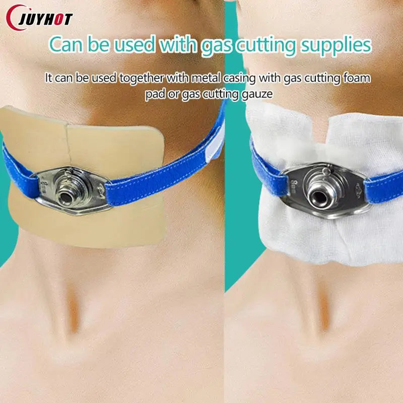 Ultra-Soft Tracheostomy Tube Holder | Adjustable Neck Support Strap close-up view