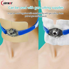 Tracheostomy Tube Holder | Ultra-Soft Fixation Strap with Sponge Neck Support close-up view