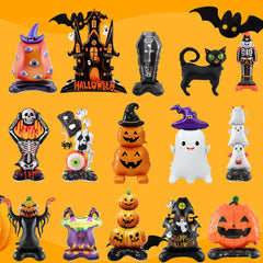 Stand Pedestal Halloween Party Balloons Ghost Skull Pumpkin Tree Wizard Shape Balloon alternate view