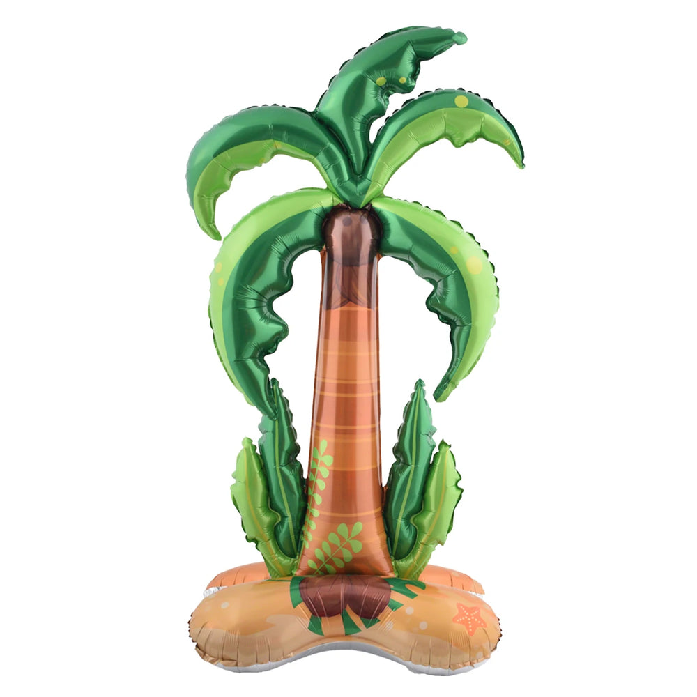 150cm Stand Coconut Tree Pineapple Balloon | Hawaii Summer Party Decoration alternate view