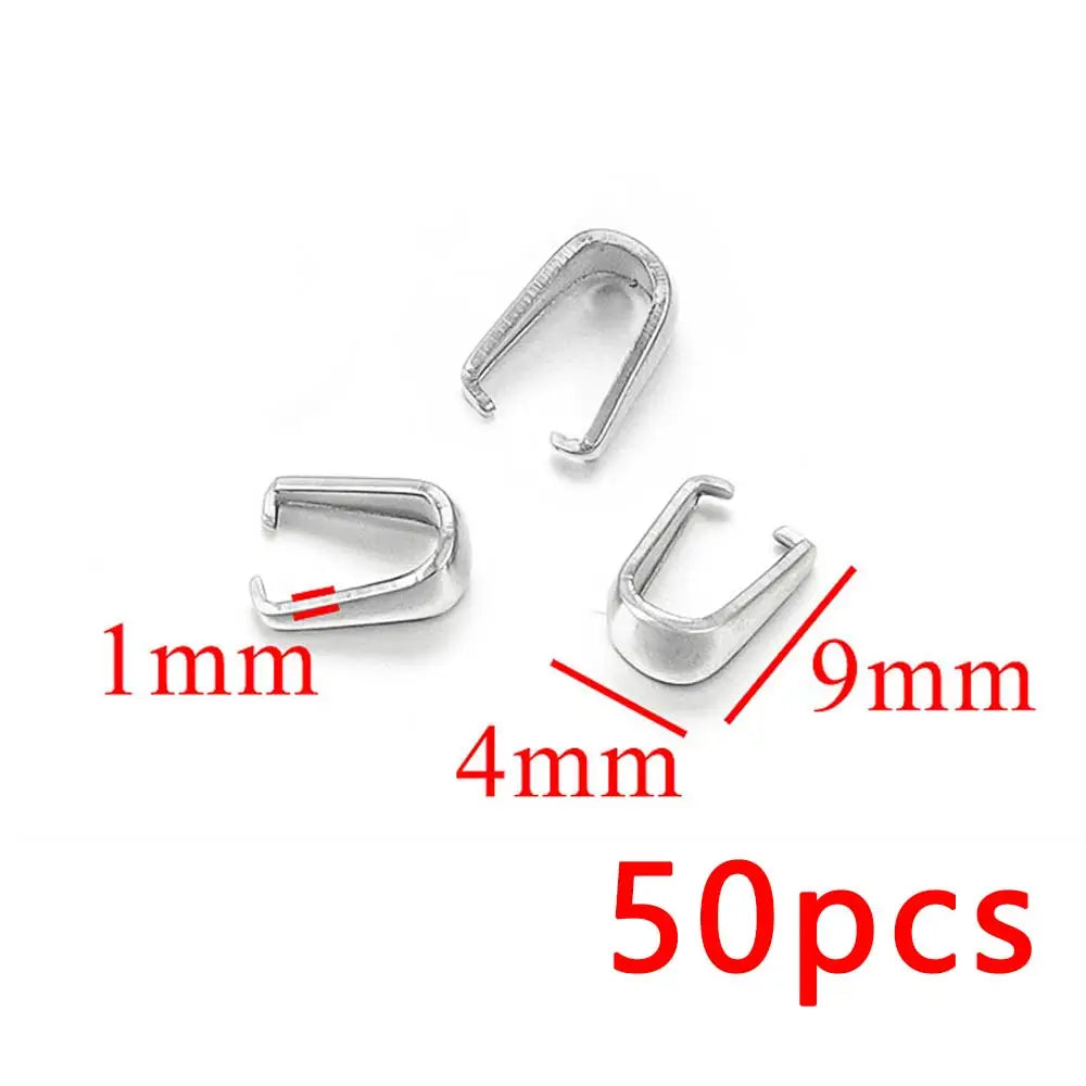 20/50pcs Stainless Steel Gold-plated Melon Clasps Glossy Jewelry Connector for DIY additional angle