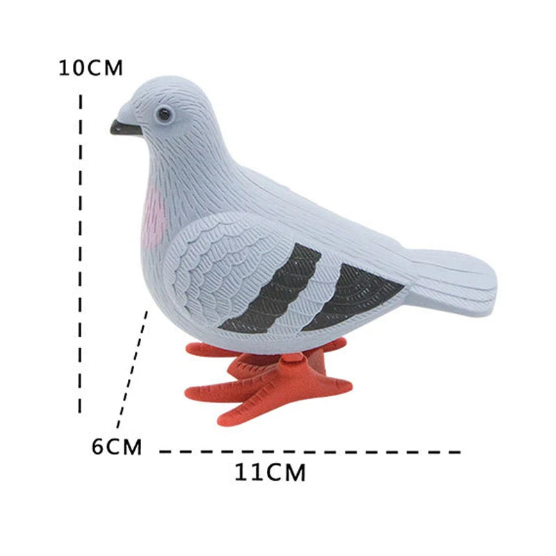 1PC Adult Clockwork Toy Jumping Pigeon Simulation Animal Cute Winding Will Jump Toy additional angle