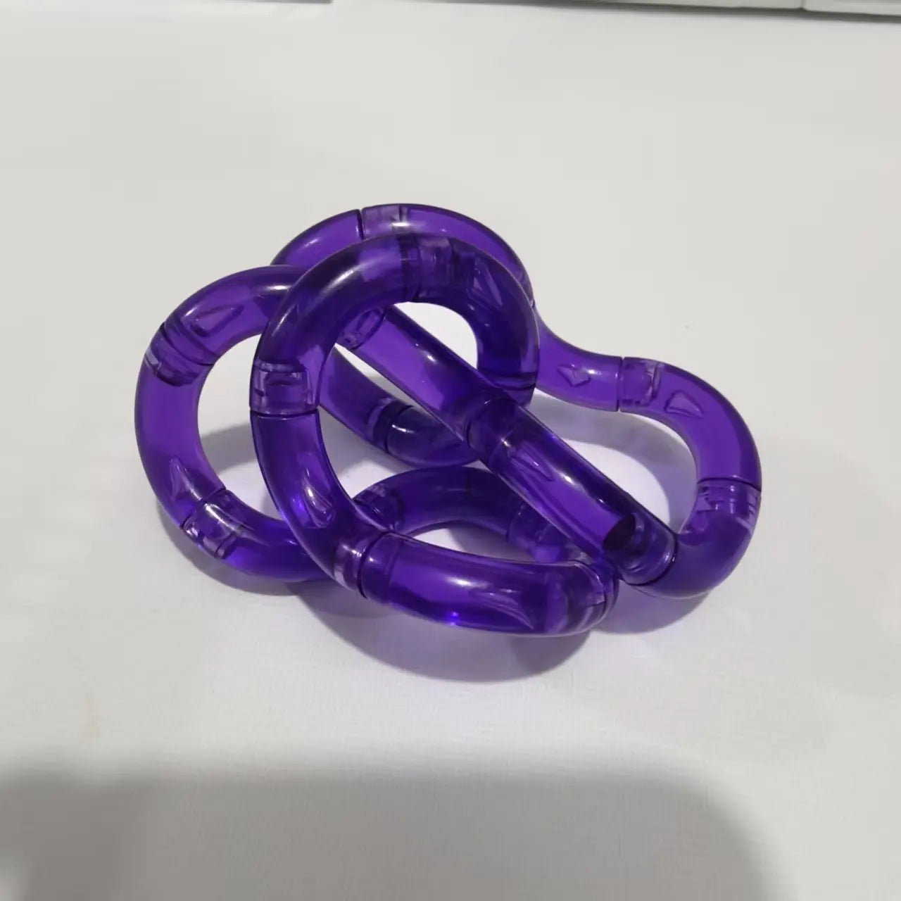 Colorful Transparent Fidget Toy | Silent Twistable Stress Relief Tool for Focus Train alternate view