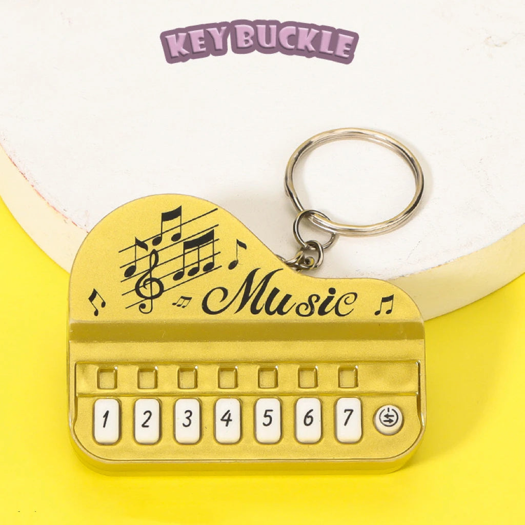 1 Pcs Creative Mini Electronic Piano Keychain Pendant Luminous Music Toy Small Gift alternate view