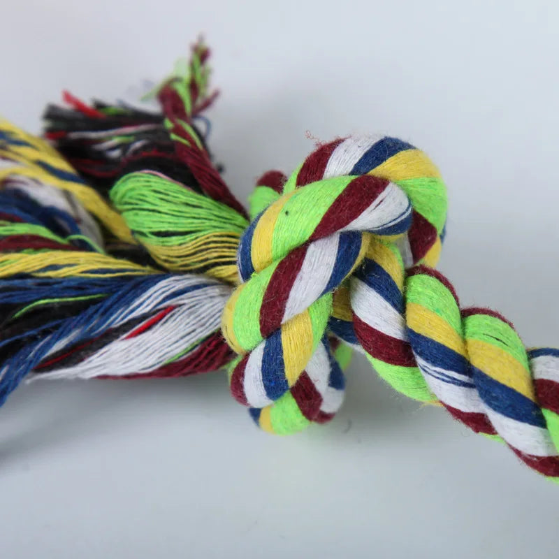 Small Dog Puppy Chew Toy - Bite-resistant Cotton Rope Knot Pet Molar for Relieving Stu close-up view