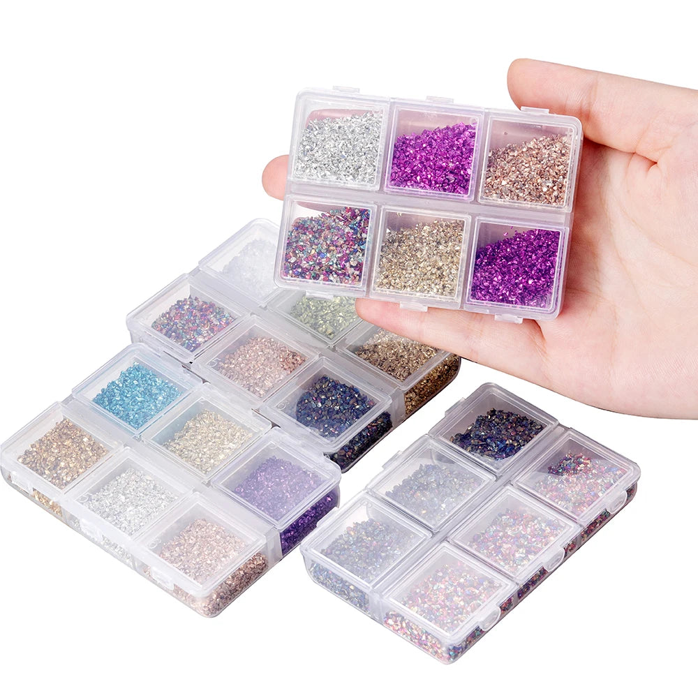 30g/Box Crushed Glass Stones Resin Filling Irregular Broken Stone for DIY Epoxy Resin lifestyle view