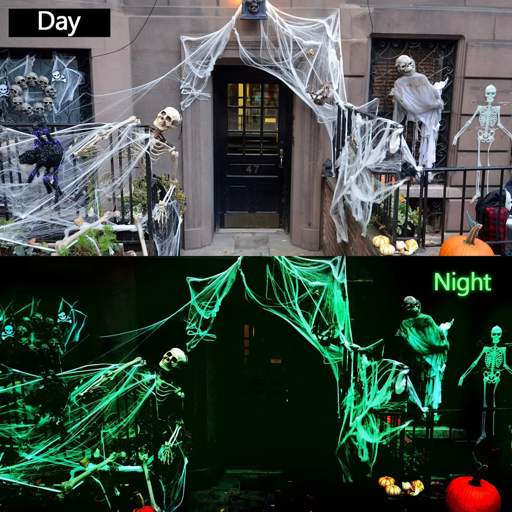 Halloween Glow in The Dark Spider Web alternate view