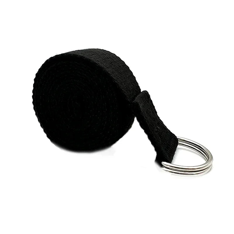 Yoga Strap with D Ring Buckle | Adjustable Stretching Belt for Flexibility detail view