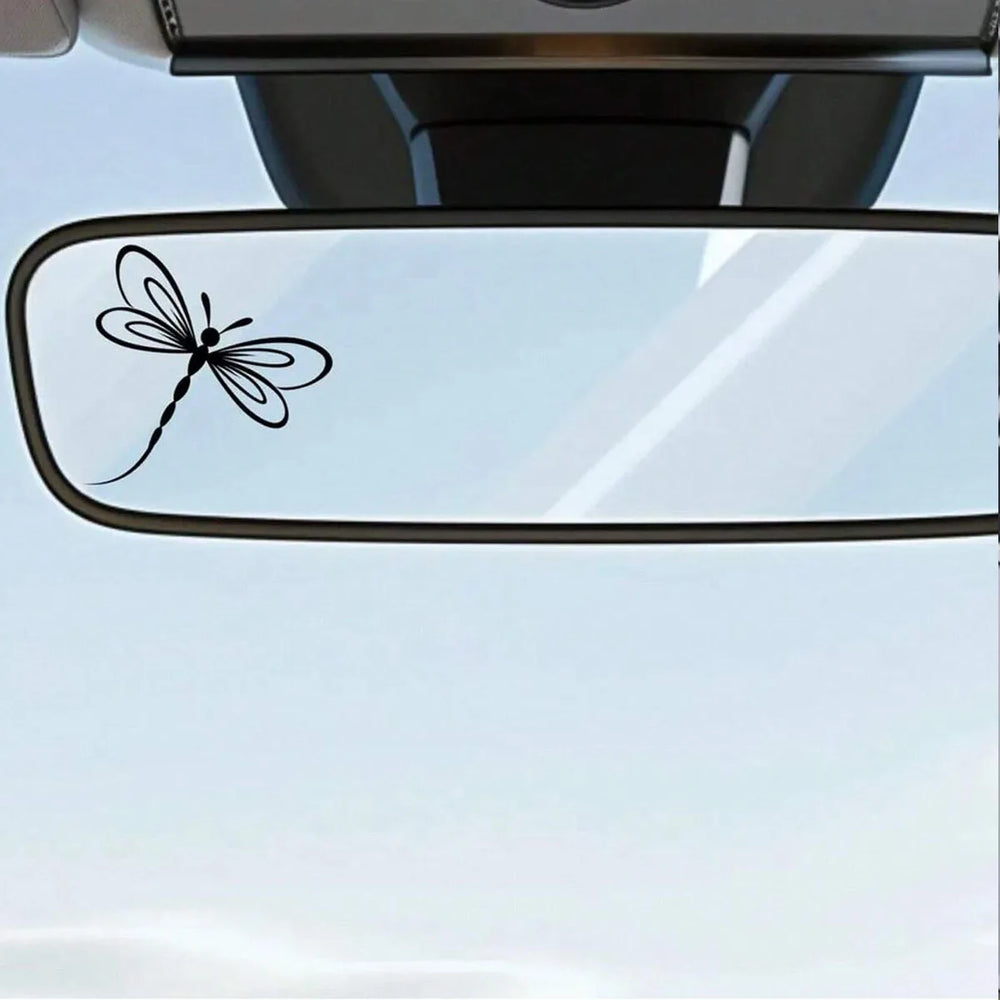 Dragonfly Mirror Stickers, Dragonfly Lovers Car Stickers, Dragonfly Stickers, Sun Visor detail view