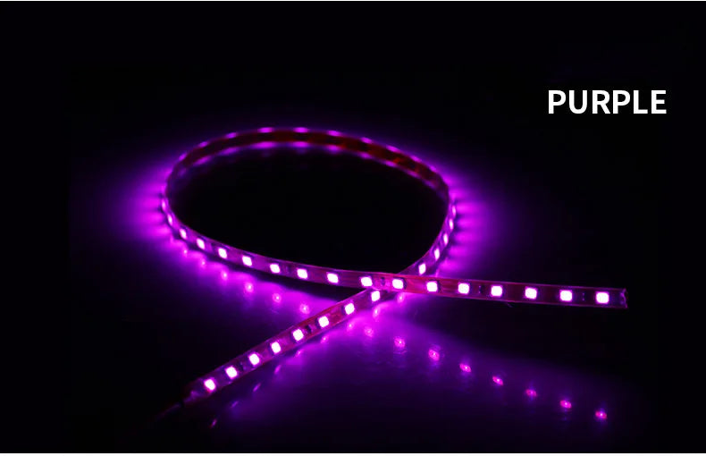 2PCS Car LED Strip Lights 45cm 1210 45SMD | Waterproof Auto Atmosphere Decorative L additional angle