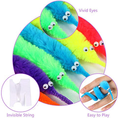 15Pcs Funny Gifts for Children Fuzzy Worm Magic Caterpillar Birthday Party Magic Show Pr detail view