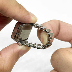 Retro Roman Vintage Punk Finger Watch Ring