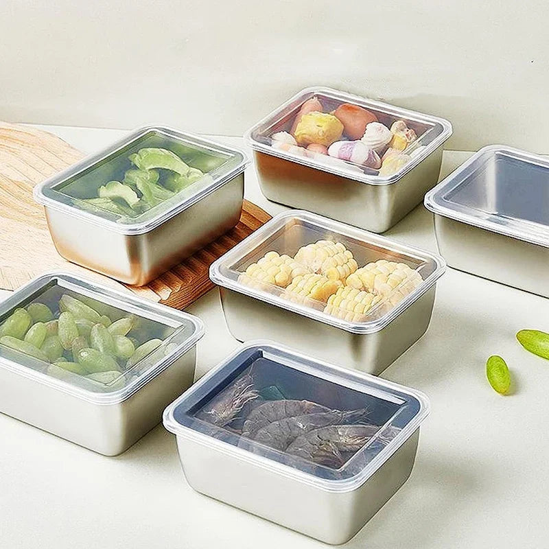 304 Stainless Steel Airtight Food Storage Container | Lunch Bento Box with Lid additional angle