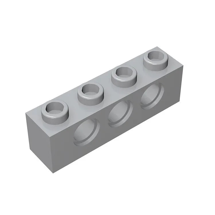 Gobricks GDS-625 Technical Brick 1x4 3-Hole | Compatible with Lego 3701 close-up view