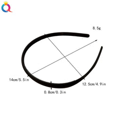 Plastic Frosted Non-slip Face Wash Hairbands Headband Women Girls Hair Head Hoop Bands S detail view