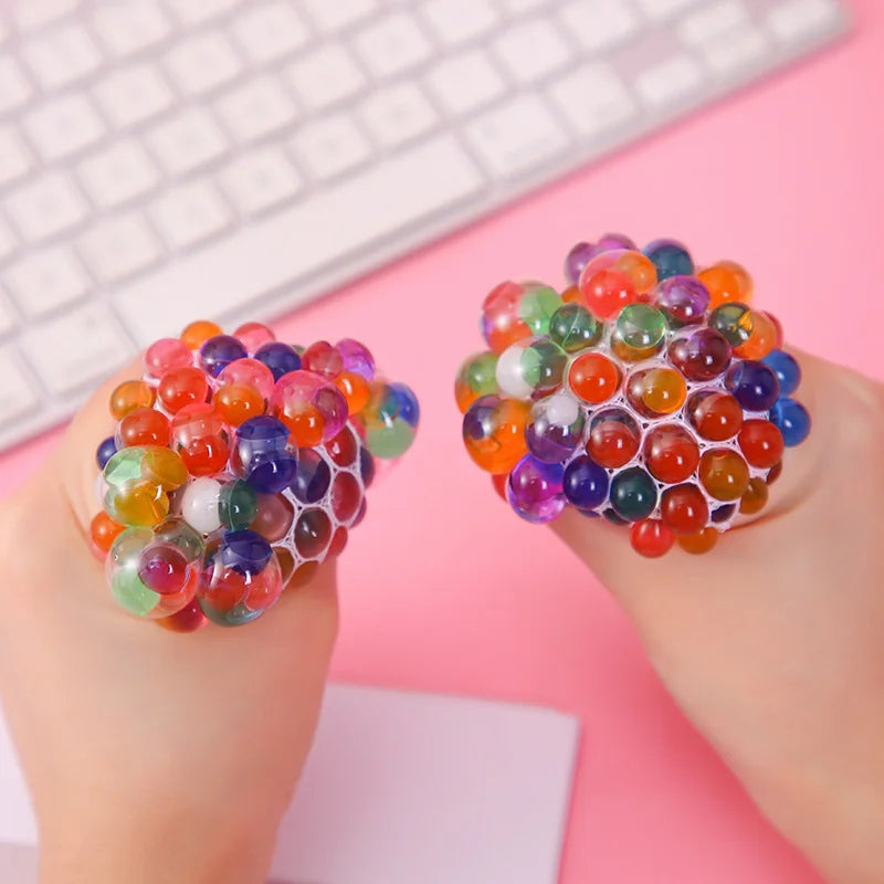 6cm Kids Exotic Pinch The Rainbow Bead Pressure Reducing Ball Vent Ball Decompression alternate view