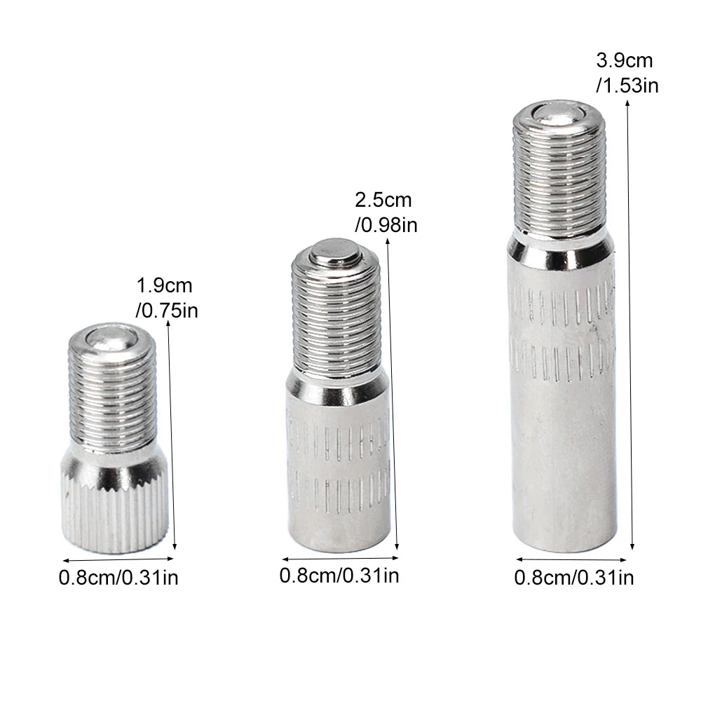Chrome Plated Brass Screw-On Valve Stem Cap Adapter detail view