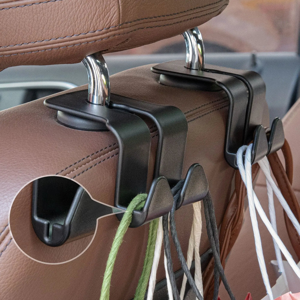 Car Seat Back Hook Hanger Headrest Mount Storage Holder Duarable Bearing 20kg for Car Bag pouch Clot