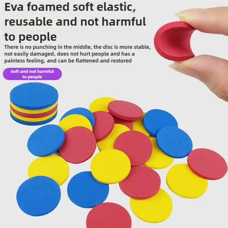 1pc Foam Disc Launcher Flying Disc Handheld Shooter Indoor Shooting Game Outdoor Back alternate view
