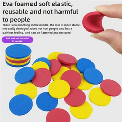 1pc Foam Disc Launcher Flying Disc Handheld Shooter Indoor Shooting Game Outdoor Back alternate view