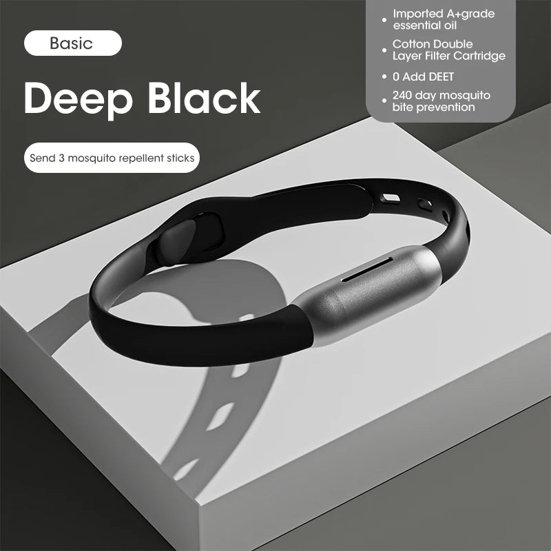 Natural Plant Mosquito Repellent Bracelet | Non-Toxic Outdoor Protection for Kids and close-up view