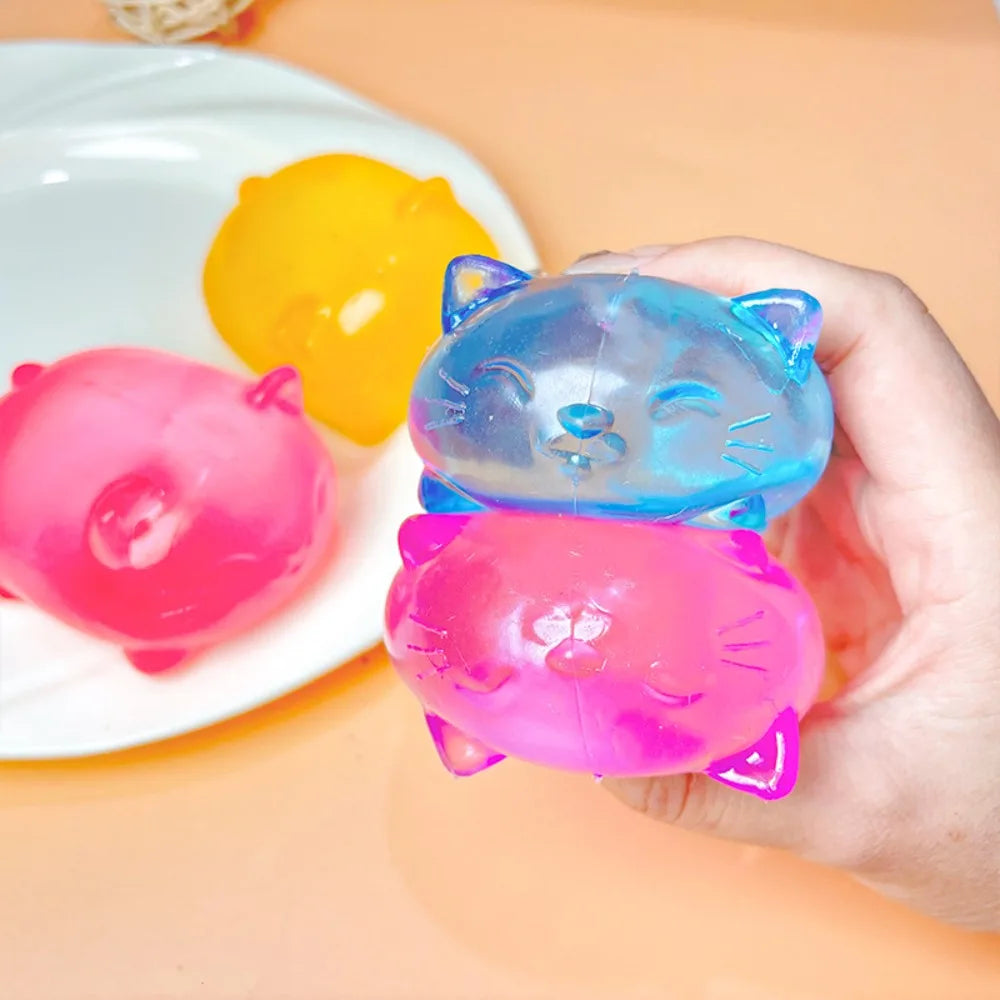 Mini Cute Cat Maltose Squishy Toys | Slow Rise Stress Relief Ball additional angle