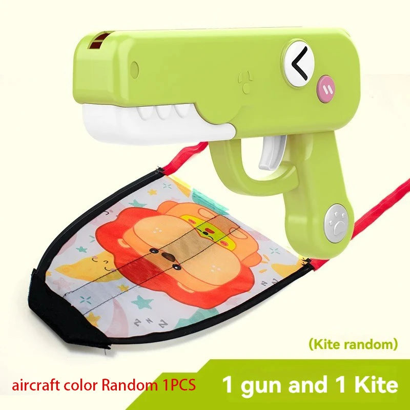 Foam Plane Launcher Toy | Outdoor Glider Flight Throw Gun for Kids detail view