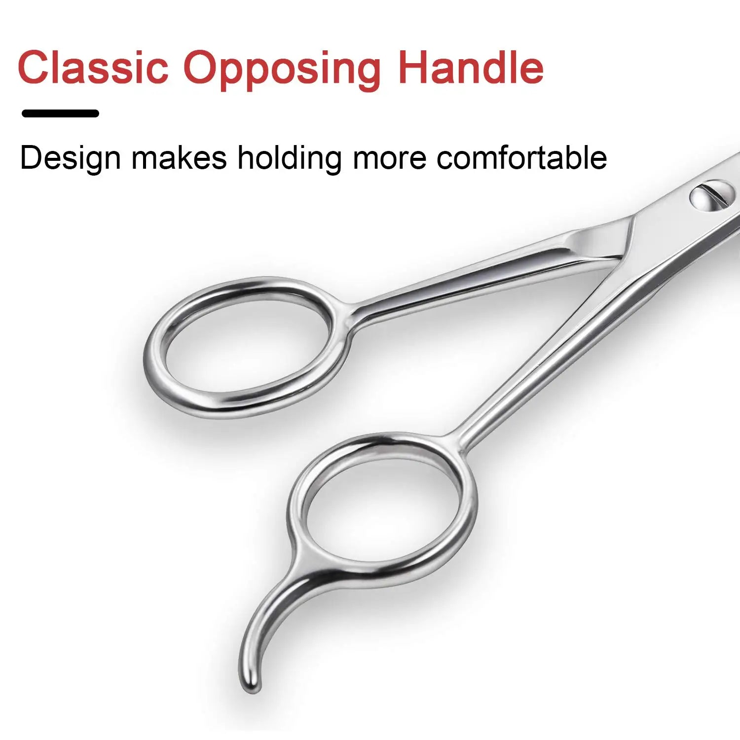 Hairdressing Barber Hair Scissor for Professional Hairdressers Barbers Stainless Steel close-up view