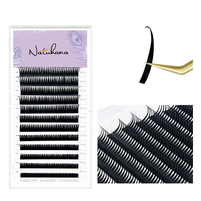 Wet Lashes Cosplay Eyelash Extensions | 0.07mm Mink Spikes Lashes alternate view