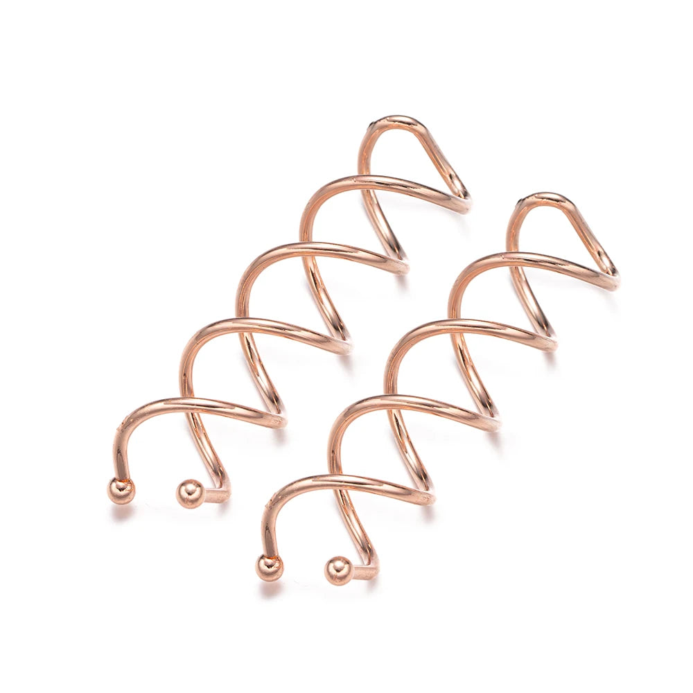 10pcs Spiral Hair Bobby Pins Non-Scratch Round Clip Bun Twist for Girls, Women and additional angle