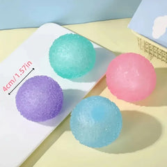Squishy Multicolor Texture Ice Ball Squeeze Toy | Soft Pinch Sensory Toy for Kids detail view