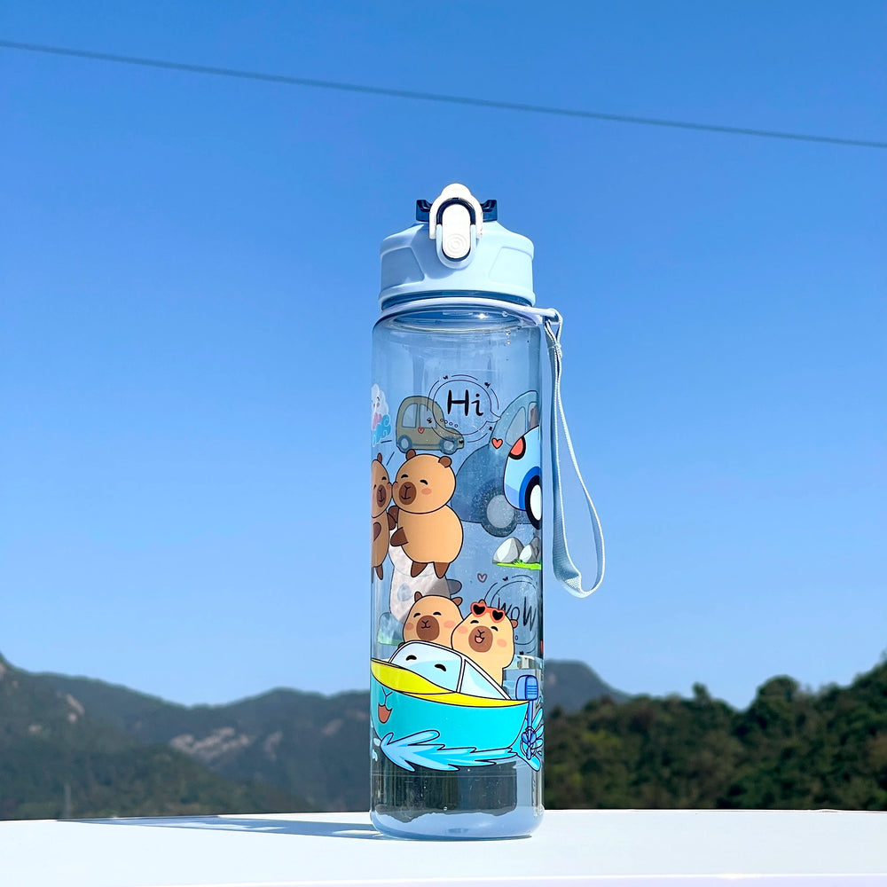 Kapibala Straw Cup Large Capacity 800ml Sports Outdoor Cute Portable Sports Camping C lifestyle view