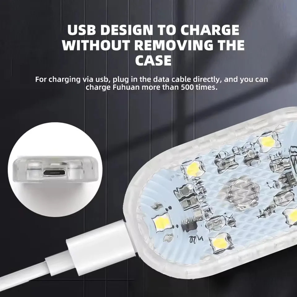 USB Charging LED Touch Light | Mini Wireless Car Interior Lamp for Trunk and Roof lifestyle view