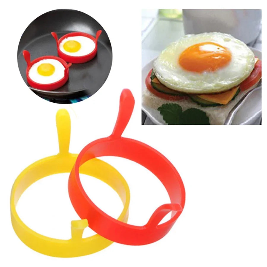 3Pcs Silicone Egg Rings for Breakfast | Food Grade Frying Molds lifestyle view